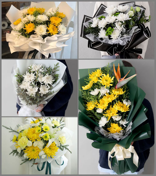 山东莱芜莱城区苗山镇苏上坡村白事花束代送